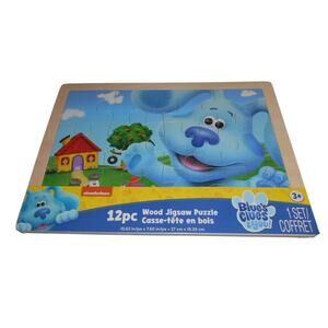 Blue's Clues & You Blue & Blue's House Wood Puzzle TCG Toys #31075-1 2022